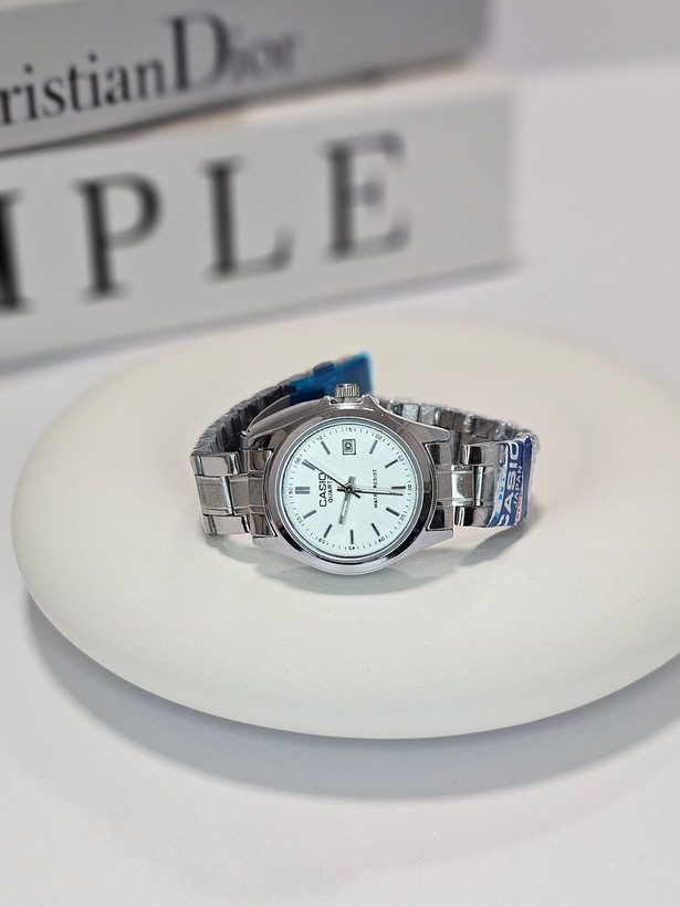 ست ساعت مچی مردانه و زنانه کاسیو CASIO صفحه سفید