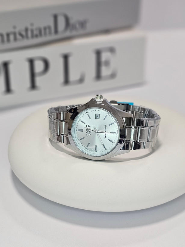 ساعت مچی مردانه کاسیو CASIO صفحه سفید