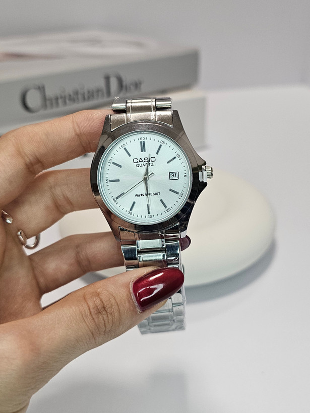 ساعت مچی مردانه کاسیو CASIO صفحه سفید