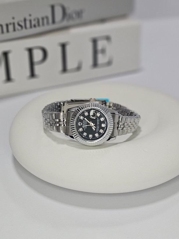 ست ساعت مچی مردانه و زنانه رولکس ROLEX صفحه مشکی