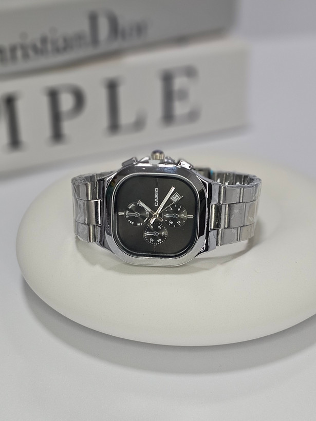 ساعت مچی صفحه مربع مردانه کاسیو CASIO مشکی