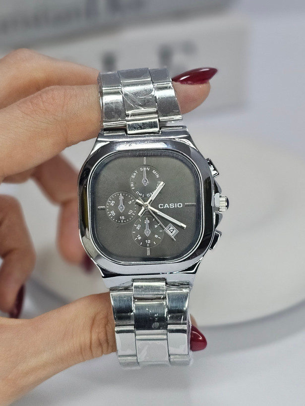 ساعت مچی صفحه مربع مردانه کاسیو CASIO مشکی